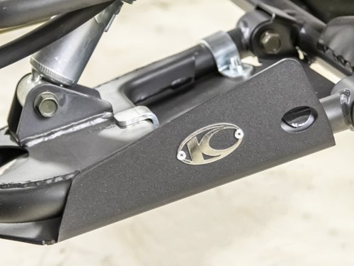 Protections Triangles Avant Aluminium Noir - Kymco Maxxer 300 T3b