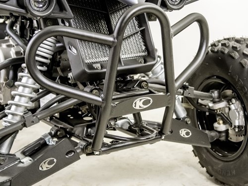 Pare-chocs Avant Aluminium Noir - Kymco Maxxer 300 T3b