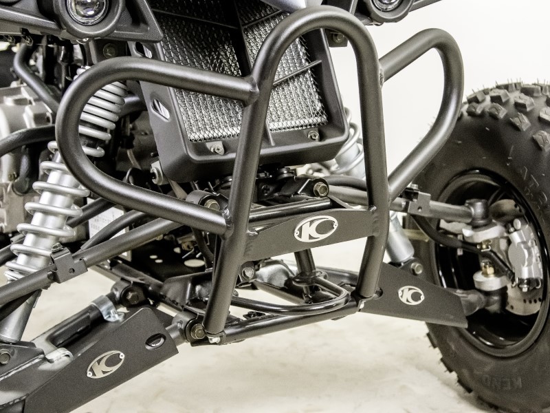 Pare-chocs Avant Aluminium Noir - Kymco Maxxer 300 T3b