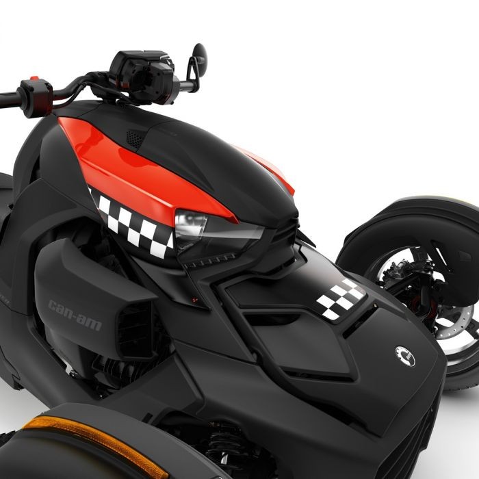 RYKER PANNEAU EXCLUSIF COURSE DAMIER + ROUGE