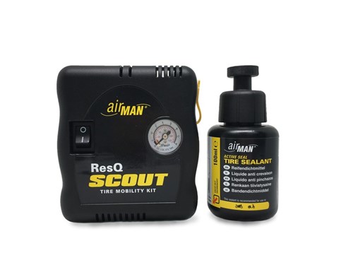 Kit mini-compresseur + bombe anticrevaison