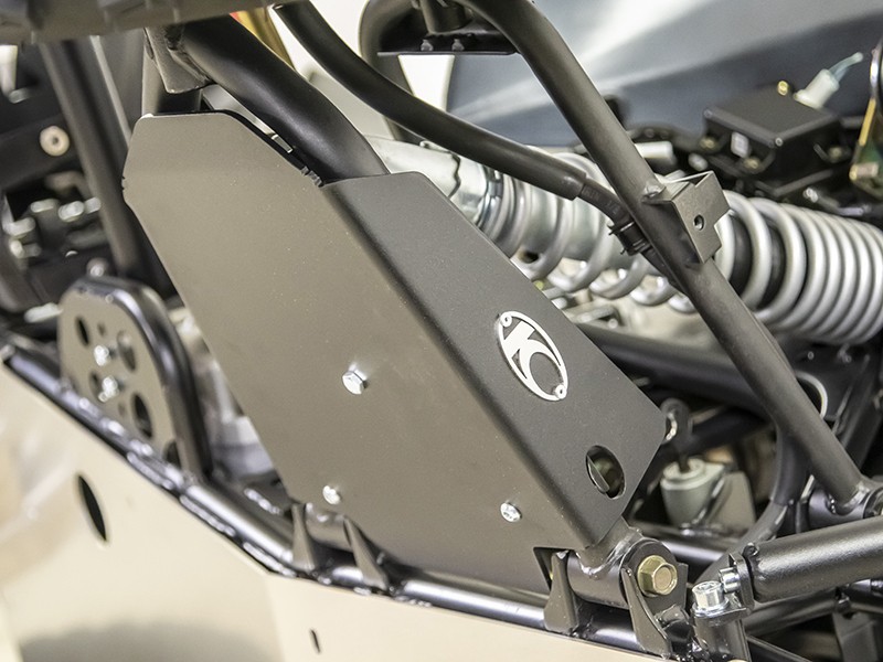 Protections Triangles Avant Aluminium Noir - Kymco Maxxer 300 T3b